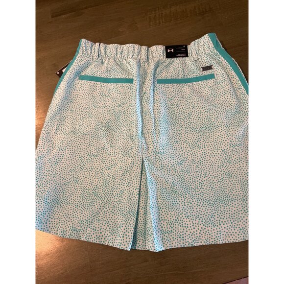 Under Armour Womens White & Teal Dotted Golf Skirt - Picture 5 of 8